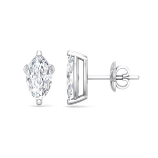 Timeless Marquise Lab Grown Diamond Stud Earrings