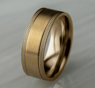 Mens Gold Wedding Band CF188749