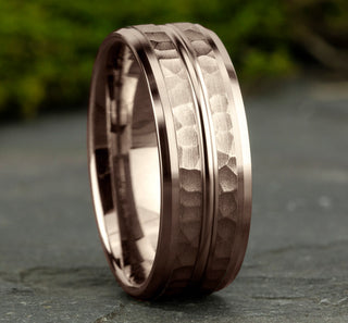 Mens Gold Wedding Band CF408185