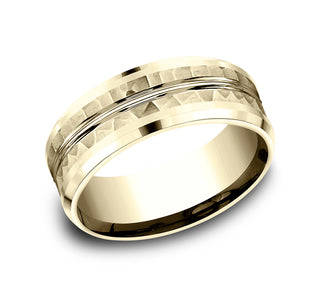 Mens Gold Wedding Band CF408185