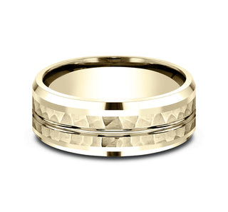 Mens Gold Wedding Band CF408185