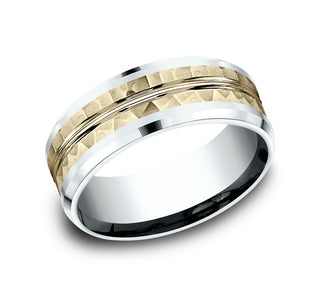 Mens Gold Wedding Band CF418185