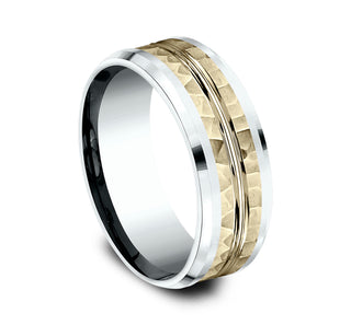 Mens Gold Wedding Band CF418185