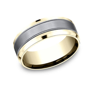 Mens Tantalum Wedding Band CF448013S