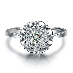 Floral Assembled Diamond Ring