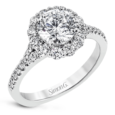 18k Gold White LR2696 Engagement Ring